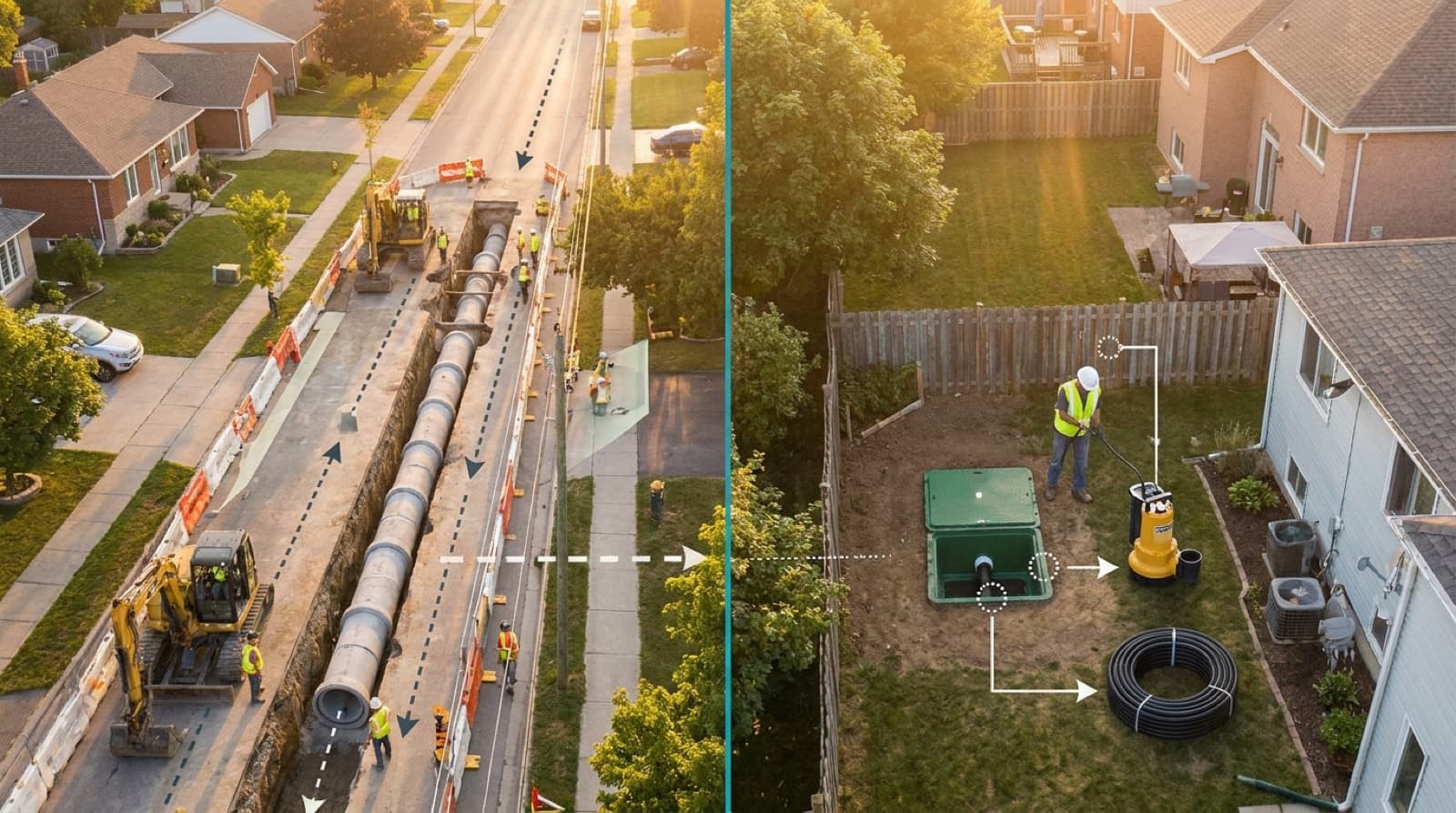 Pressure Sewer Systems vs. Gravity Sewer for Sydney Developments